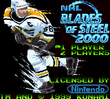 NHL Blades of Steel 2000 (USA) Title Screen
